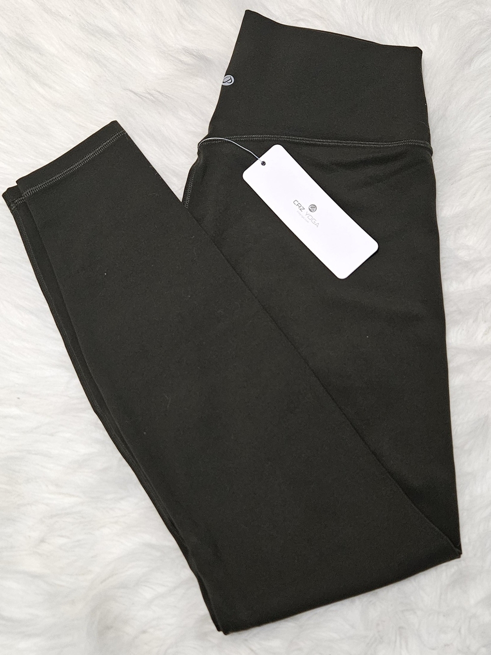 CRZ YOGA Olive Green High-Rise Leggings